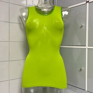 Microfiber Body Cling Semi-Sheer Stocking Layer Top